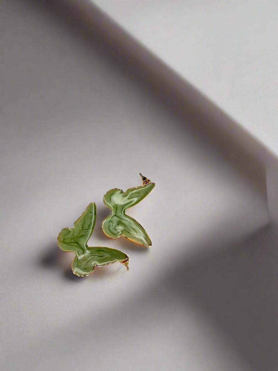 Mint Butterfly Boom Earring