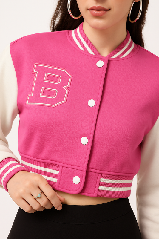 Bold Varsity Crop Jacket