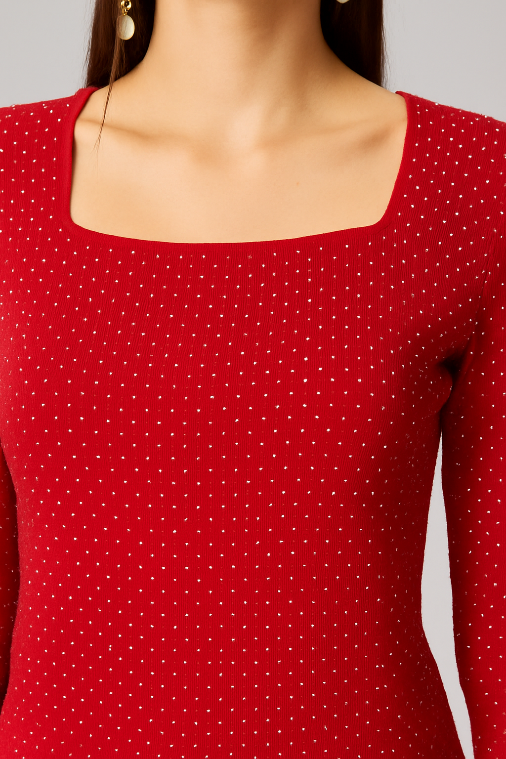 Scarlet Spark Shimmer Fit Top