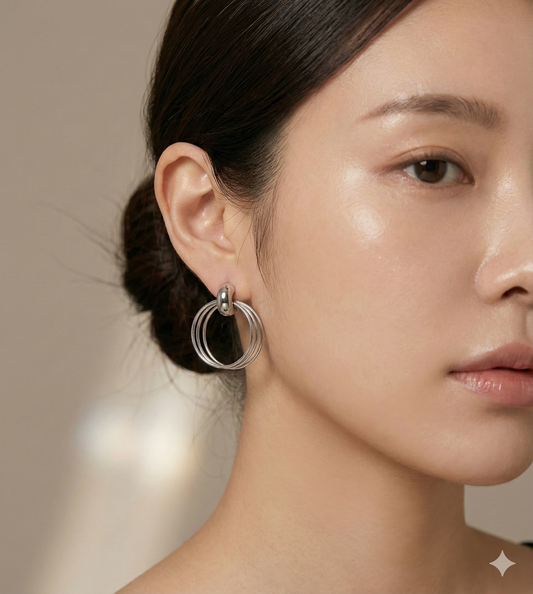 Orbit Silver Earrings