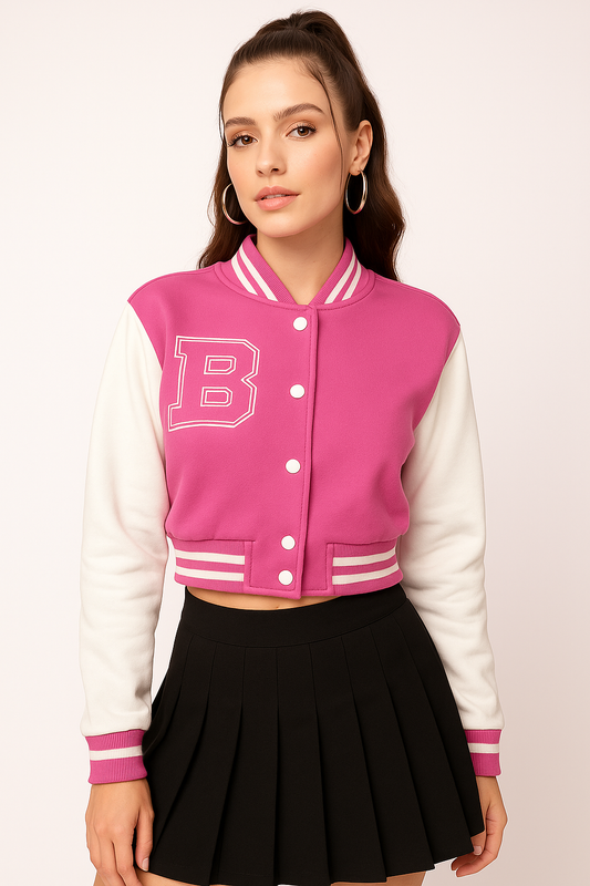 Bold Varsity Crop Jacket
